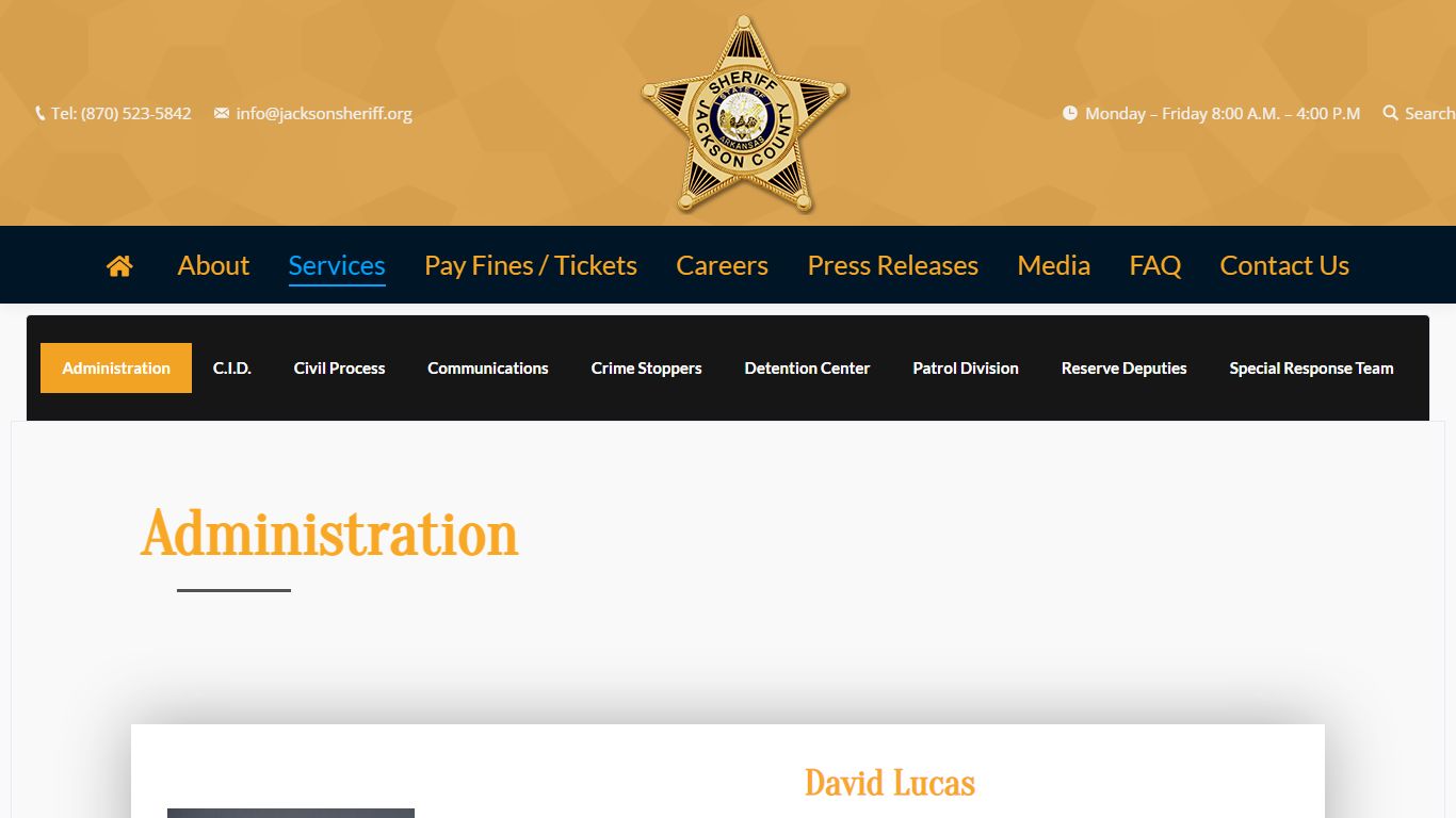 Services - Jackson Sheriff